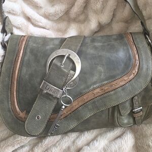 ✨ Authentic Vintage Dior Gaucho Saddle Bag – Galliano Era ✨